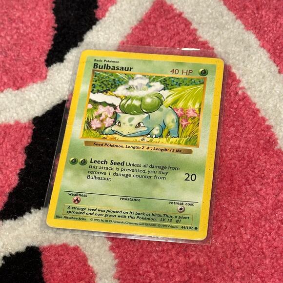 Bulbasaur [Shadowless] #44 – Base Set – As Pictured - Picture 1 of 6